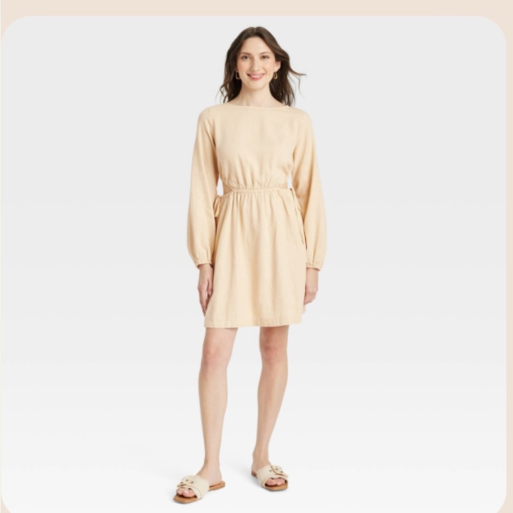 NWOT Universal Thread Balloon Long Sleeve Mini A-Line Dress size L